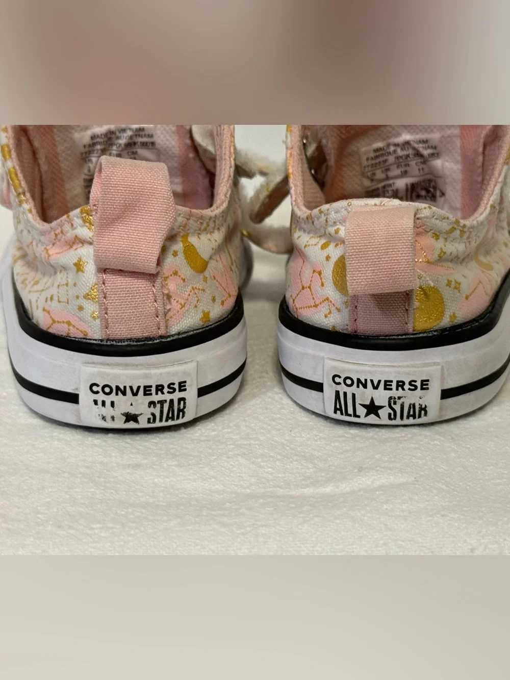 Converse Baby Girl’s 3 Chuck Taylor All-Star Constellations Celestial Sneakers